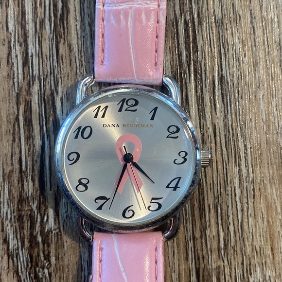 VINTAGE Dana Buchman Breast Cancer Awareness Watch - Picture 2 of 4